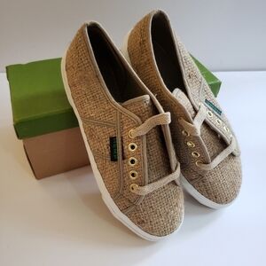 Organic Natural Hemp Canvas Sneakers Weave Brown 7UK 8.5-9